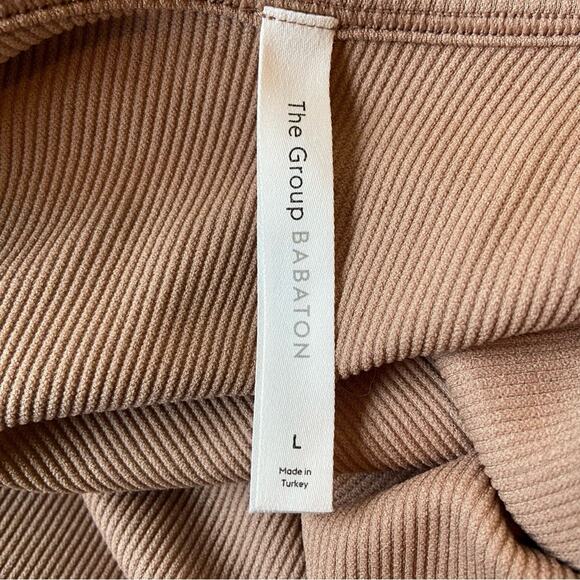 Babaton the Group L tan ribbed stretch one piece bodysuit - Picture 5 of 7